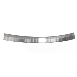 Volkswagen Tiguan Rear Bumper Sill Cover - Omac - S.Steel - Brushed Silver - '18-'24 Volkswagen Tiguan Rear Bumper Sill Cover - Omac - S.Steel - Brushed Silver - '18-'24